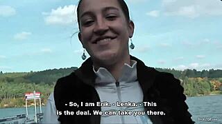 Hey, real czech hitchhiker lenka gets picked up