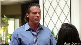 Petite Latina Babe Gets Drilled Deep By Horny Stepdad In Glamour Roleplay