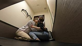 The wife next door is having sex while her husband is home.