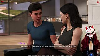 ms denvers plays game in pantyhose and heels