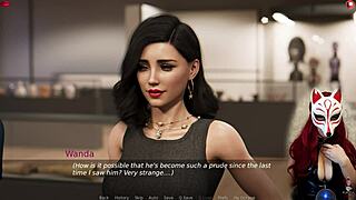 ms denvers plays game in pantyhose and heels