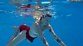 Swimming Pool Hot Erotics With Mimi Cica Dressed Up