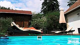 Swimming Pool Hot Erotics With Mimi Cica Dressed Up