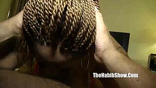 Dick slobbering Ms Giggles nut licking fuck freak in amateur reality