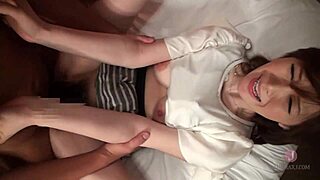 Excited by big white tits during hard fucking