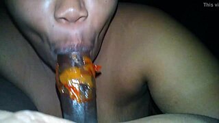 My gf sucks bbc with candy until it cums pov 😏