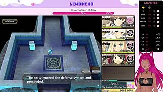 Vtuber Lewdneko Plays Evenicle Part 12 In Her Cute Outfit.