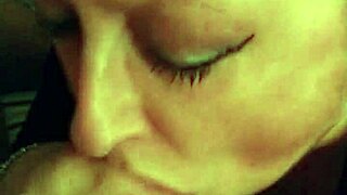 My step aunt expertly sucks me off