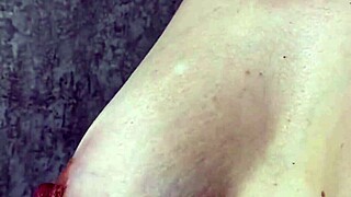 MILF Zetration SUCKS DILDO and MASTURBATES!