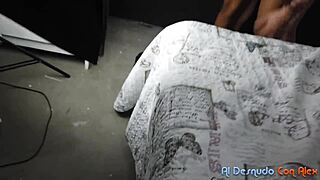 latina behind scenes comic blooper with plumber accident backstage 😅