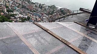 i fuck friend's colleague doggy and cum on her ass while he films