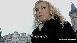 Picking up the Czech blonde for an outdoor casting interview?