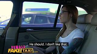 Horny Lesbians in Fake Taxi Lick Shaved Wet Pussy to Orgasm