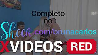 blonde beauty with big ass takes double penetration from matheus caetano and loupan official in wild action.