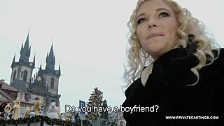 Picking up the Czech blonde for an outdoor casting interview?