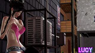 I accompanied my step-sister on the street, but she ate me as a snack in public.