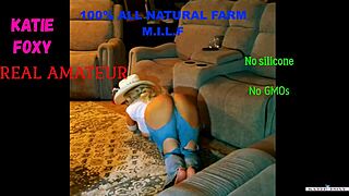 Natural big tits milf horny farm girl, cum on tits?