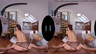 Petite Brunette Lexi Dona In Lingerie Rides Cock In VR POV, Sucking And Fucking In Missionary Reality