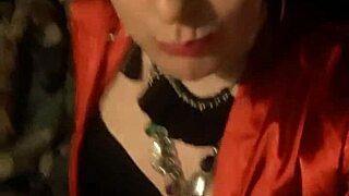 Teaser vid of shemale milf Regina Babylon in high boots, showcasing her ass and shoes.