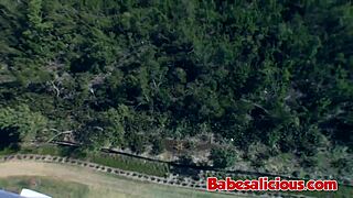 Small 18+ Brunette Gets Facial Cumshot 😍