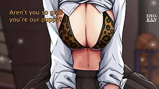 Yuigahama from oregairu gives edging joi instructions to tease viewers