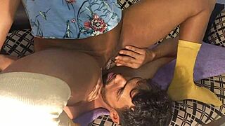 Hanif Pk And Sumona - Black Ebony Whore Gets Banged And Drinks Cumload Off Her Pussy With A Tube At Home Sex