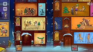 christmas eve in metropolis xmas hentai pornplay santa got stuck while delivering dildo toys