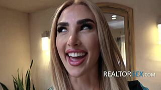 Gorgeous Real Estate Agent Thanks Her First Client 😘