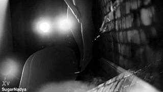 i watch sugarnadya dance chicly in black and white lingerie
