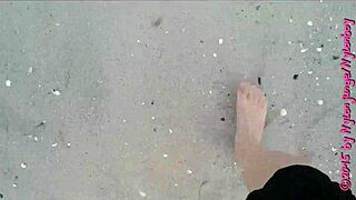 hey, wanna see my chubby feet in nylon at the beach?