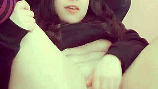 Cute Petite Horny Teen Hana Lily Masturbating Her Virgin Pussy with Passion