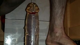 solo gay guy fucks himself deep with huge dildo 😩