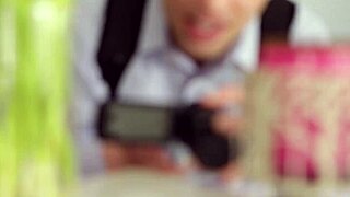 when you accidentally spy on your stepson and get caught in an awkward moment