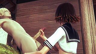 Hentai Uncensored: Mia Jerked Off and Fucked with Creampie