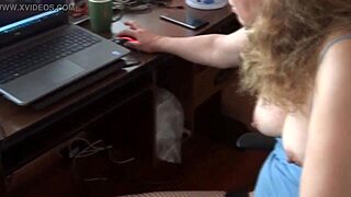 My latina wife enjoys watching movies while relaxing at home with friends recording.