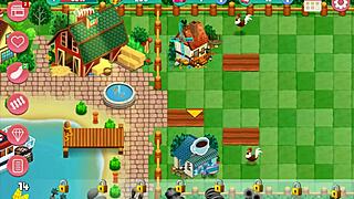 In This Booty Farm Hentai Game, The Sexy Brunette And Redhead Get Blowjobs On The Ranch