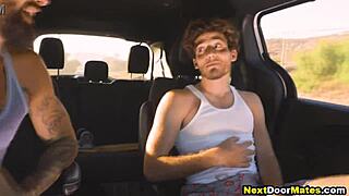 Horny Hunk Picks Up Young Hitchhiker For Gay Sex