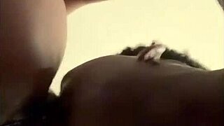 Sexy smoke session with ebony woman squirting