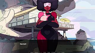 珍珠大屁股在卡通宝石动作中被爆操