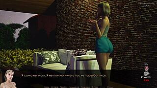 2 playful fox in blonde lingerie moans during outdoor orgasm game