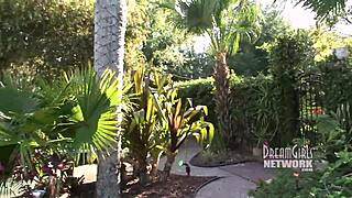 Two Hot Blondes Coeds Use Toys For Outdoor Poolside Masturbation