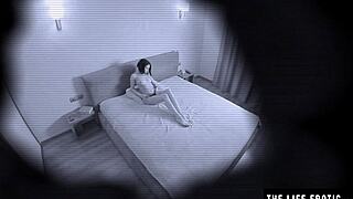 Spy on this cute teen 18+ undressing and masturbating to orgasm?