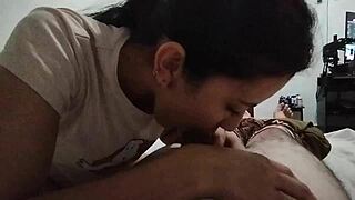 Latina Teen Milf Sucks Dick So Well in Pov with Her Big Tits and Ass