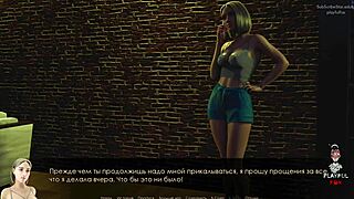 2 playful fox in blonde lingerie moans during outdoor orgasm game