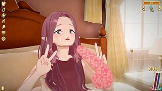 I Am The Perverted Man Playing With This Cute Girl In Anime Hentai