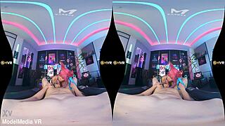 mvr-0002-ahri rides me and milks with tight grip