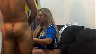 Soccer night turned into a wild gangbang at the venturas 😏