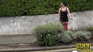 this busty fat submissive slut in high heels takes a monster cock so well 😍