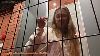 cuckold's dream: pov wife gets fucked while you're in cage under bed trailer