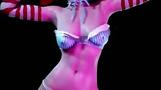 Hey, wanna watch this redhead with pigtails dancing in wild 3D hentai action?